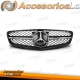 FAROS CON LUZ DIURNA LED PARA MERCEDES CLASE C W204 (11-14), FONDO NEGRO