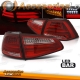 PILOTOS TRASEROS FULL LED PARA VW GOLF 7, 13-17, ROJO-BLANCO