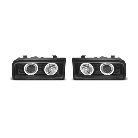 FAROIS ANGEL EYES CCFL / VW CORRADO 88-95 FUNDO PRETO