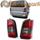 FAROLINS TRASEIROS LED / MERCEDES VITO W638 / 95-03 VERMELHO ESCURECIDO