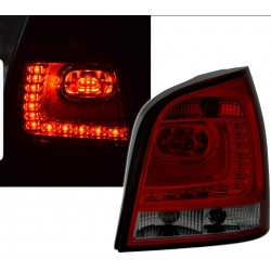 FAROLINS TRASEIROS LED / VW POLO / 01-09 VERMELHO BRANCO