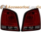 FAROLINS TRASEIROS LED / VW POLO / 01-09 VERMELHO BRANCO