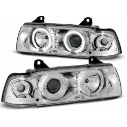 FAROIS ANGEL EYES BMW SERIE 3 E36 COUPE +CABRIO 92-99 CROMADO