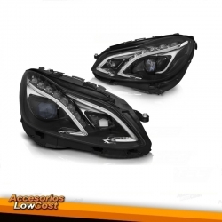 MERCEDES W212 2013/2016  FAROS FULL LED DRL - BLACK EDITTION