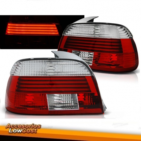 PILOTOS PARA BMW E39 00-03 ROJO BLANCO LOOK CELIS