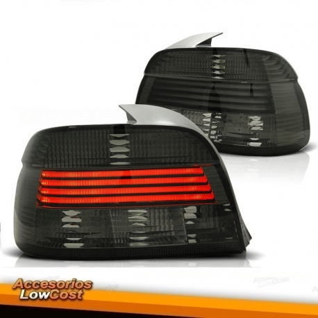 PILOTOS BMW E39, 90-03- LED- CRISTAL CLARO/NEGRO- 4 PUERTAS