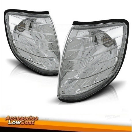 PISCAS FRONTAIS MERCEDES E W140 / 92-98 FUNDO CROMADO