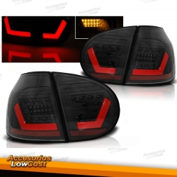 FAROLINS TRASEIROS LED / VW GOLF 5 MK V 3/5P / 03+ FUNDO PRETO