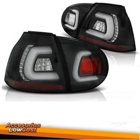 FAROLINS TRASEIROS LED VW GOLF 5 V 03++ FUNDO PRETO