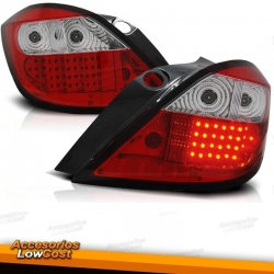 PILOTOS LED PARA OPEL ASTRA H 5 PUERTAS 2004-2009 ROJO BLANCO