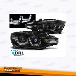 FAROS DELANTEROS BMW SERIE 3 F30 / F31 2011- LUZ DIURNA FORMA U