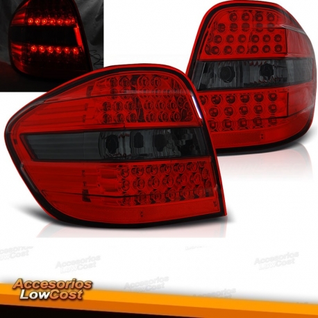 FAROLINS LED MERCEDES ML W164. VERMELHO / ESCURECIDO