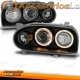 FARÓIS ANGEL EYES / VW GOLF 3 MKIII / 91-97 FUNDO PRETO