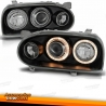 FARÓIS ANGEL EYES / VW GOLF 3 MKIII / 91-97 FUNDO PRETO