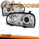 FARÓIS ANGEL EYES / VW GOLF 3 MKIII / 92- 97 FUNDO PRETO