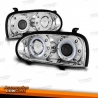 FARÓIS ANGEL EYES / VW GOLF 3 MKIII / 92- 97 FUNDO PRETO
