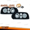 FARÓIS ANGEL EYES / VW GOLF 3 MKIII / 91- 97 FUNDO PRETO