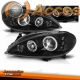 FARÓIS ANGEL EYES LED  RENAULT MEGANE 1, 99-02. FUNDO PRETO