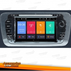 RADIO NAVEGADOR GPS 2 DIN CON DVD. ESPECIFICO PARA SEAT IBIZA 6L (2002-2008).