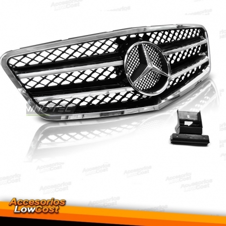 GRELHA FRONTAL COLMEIA / MERCEDES C W204 / 07-11 PRETO / CROMADO