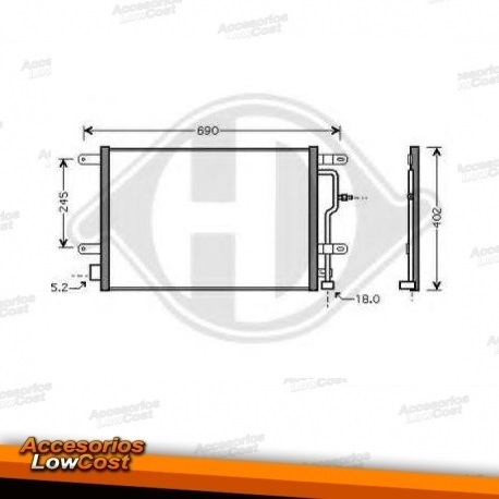 RADIADOR MOTOR / AUDI A4 B6 / 00-04 / CABRIO 01-09