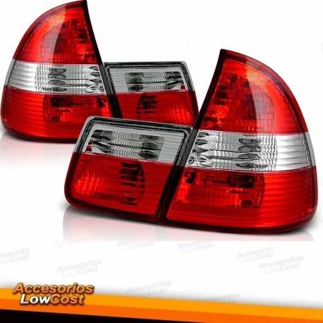 PILOTOS BMW E46, 98-05 CRISTAL CLARO- ROJO-BLANCO- SOLO TOURING