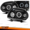 FARÓIS ANGEL EYES / RENAULT CLIO / 98-01 FUNDO PRETO