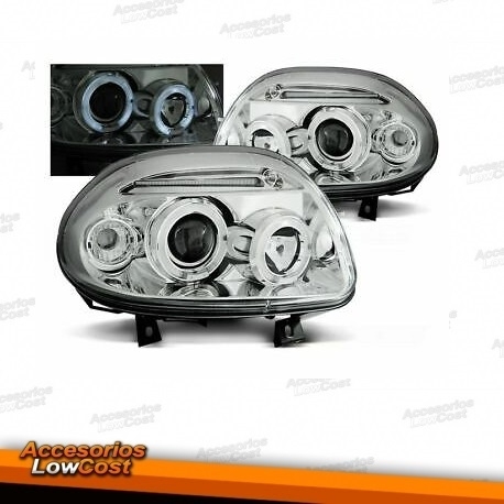 FAROIS ANGEL EYES / RENAULT CLIO / 98-01 FUNDO CROMADO