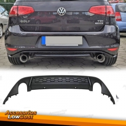 DIFUSOR  TRASERO CON DOBLE SALIDA PARA VW GOLF MK7 12-17