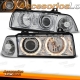 FAROIS ANGEL EYES BMW E36 / 90-99 FUNDO CROMADO