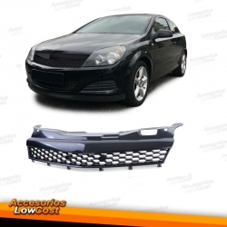 PARRILLA DEPORTIVA OPEL ASTRA H, 04-07 GTC NEGRA CON FILO CROMADO