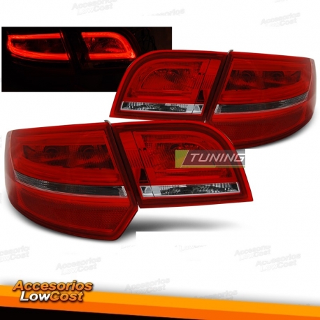 PILOTOS AUDI A3 8P SPORTBACK 04-08 PILOTOS "LED/BAR" ROJO/BLANCO