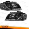 FARÓIS LUZ DIURNA LED COM PROJETOR PARA AUDI A3 8P