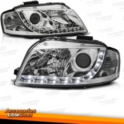 FAROS CON LUZ DIURNA REAL PARA AUDI A3 8P