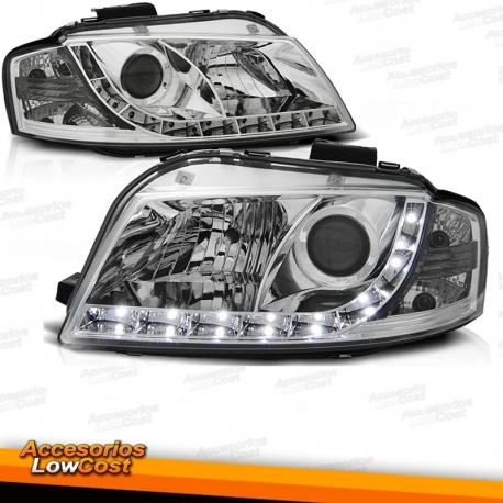 FAROIS LUZ DIURNA REAL / AUDI A3 8P / 03-08