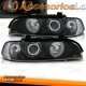 FAROS CON OJOS DE ÁNGEL  BMW SERIE 5 E39 (9/95 - 8/03). FONDO COLOR NEGRO.