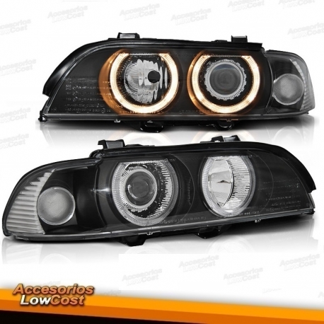 FAROIS ANGEL EYES / BMW E39 / 95-00 FUNDO PRETO