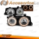 FAROIS ANGEL EYES / BMW E34 / E32 / 88-95 FUNDO CROMADO