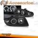 FAROIS ANGEL EYES CCFL / AUDI A4 / 95-98 FUNDO PRETO