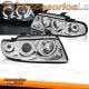 FARÓIS ANGEL EYES CCFL / AUDI A4 B5 / 95-98 FUNDO CROMADO