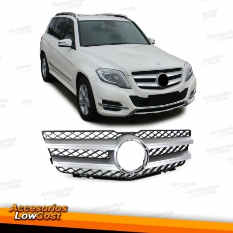 GRELHA FRONTAL SPORT / MERCEDES GLK / X204 / 08+ FUNDO CROMADO