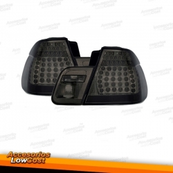 FAROLINS TRASEIROS LED / BMW E46 4P / 98-01 ESCURECIDOS