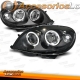 FARÓIS ANGEL EYES / CITROEN SAXO / 99-03 FUNDO PRETO