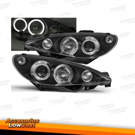 FAROS DELANTEROS  PEUGEOT  206  OJOS DE ANGEL 10.98-02