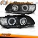 FAROIS ANGEL EYES / BMW X5 E53 / 00-03 FUNDO PRETO