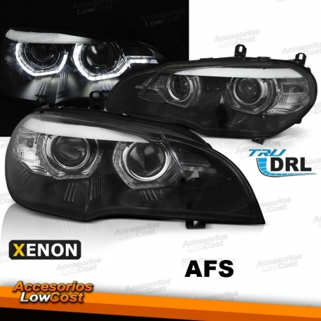 FAROS XENON CON LUZ DIURNA LED DRL PARA BMW X5 E70, 06-10 AFS