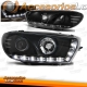 FAROS LUZ DIURNA VW SCIROCCO III 3.08++.CRISTAL CLARO-NEGRO