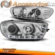 FARÓIS LUZ DIURNA VW SCIROCCO III ,08++ CROMADO