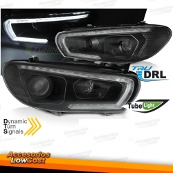 FAROLINS TRASEIROS LED / VW SCIROCCO / 08+ CROMADO ESCURECIDO