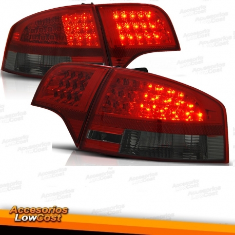 PILOTOS TRASEROS LED AUDI A4 B7 ROJO-AHUMADO